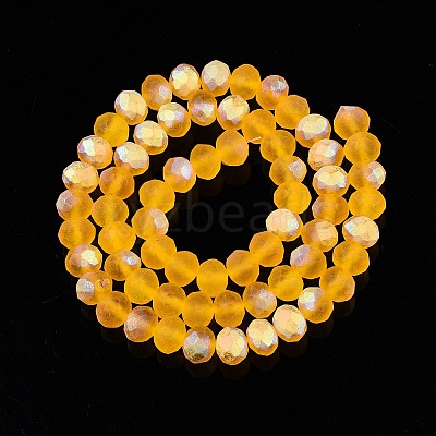 Transparent Glass Beads Strands EGLA-A044-T8mm-MB05-1