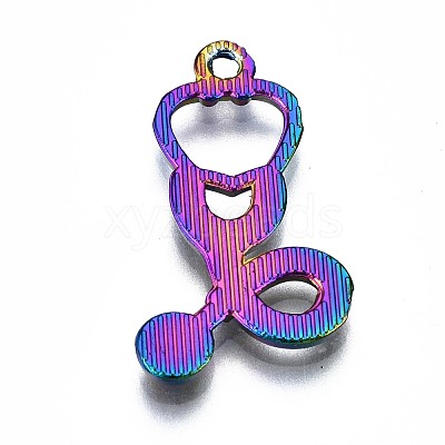 Rainbow Color Alloy Pendants PALLOY-S180-194-NR-1
