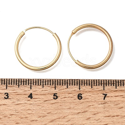 Brass Hoop Earrings EJEW-G474-01G-03-1