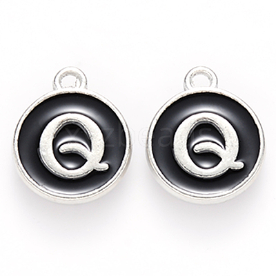 Platinum Plated Alloy Charms ENAM-S118-02Q-P-1