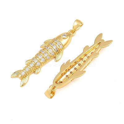 Brass Micro Pave Cubic Zirconia Pendants CU-CBAB3AD-10G-1
