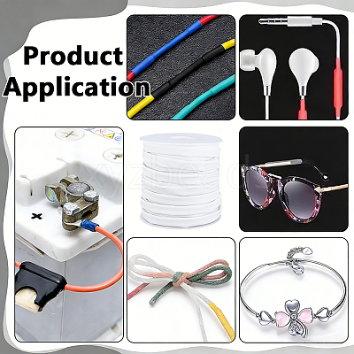 1 Roll PE Heat Shrink Tubing DIY-BC0017-67B-01-1