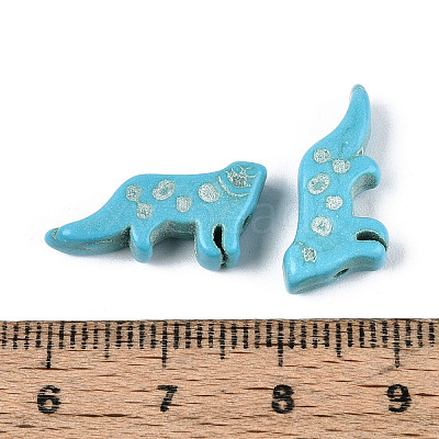 Dyed Synthetic Turquoise Beads Strands TURQ-T004-17B-1