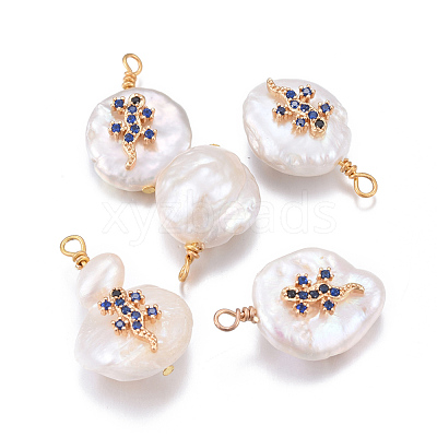 Natural Cultured Freshwater Pearl Pendants PEAR-E013-17E-1