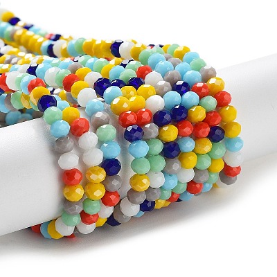 Glass Beads Strands EGLA-A034-M4mm-33-1