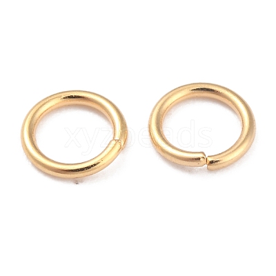 Rack Plating Brass Open Jump Rings X-KK-O139-18G-G-1