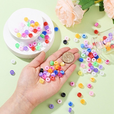 200Pcs Acrylic Beads KY-YW0002-06F-1