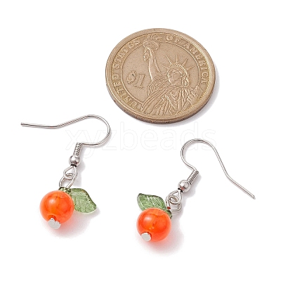 Acrylic Dangle Earrings EJEW-JE05750-02-1