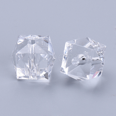 Transparent Acrylic Beads X-TACR-Q259-10mm-V01-1