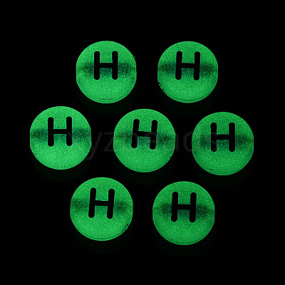 Luminous Frosted Acrylic Beads FACR-T008-02H-1