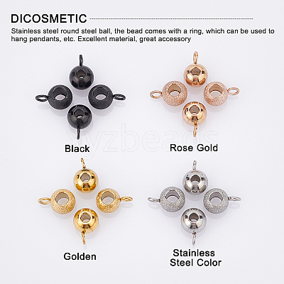 64Pcs 8 Style Ion Plating(IP) 304 Stainless Steel Tube Bails STAS-DC0005-36-1