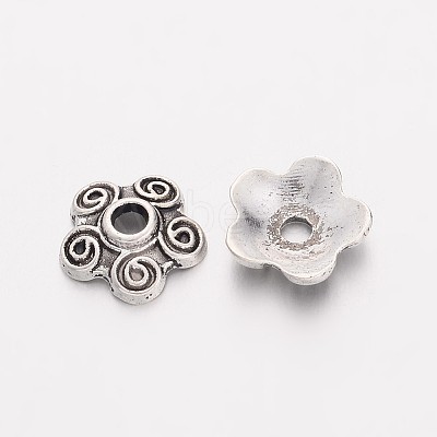 Tibetan Style Alloy Bead Caps LS-EA478Y-1