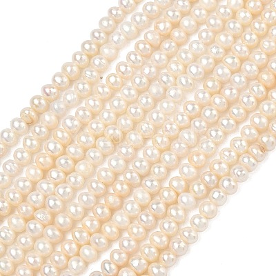 Natural Cultured Freshwater Pearl Beads Strands PEAR-L034-06C-1
