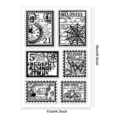 Custom PVC Plastic Clear Stamps DIY-WH0618-0120-1