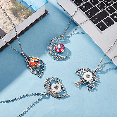 DIY Snap Necklace Making Kit DIY-SC0021-47-1