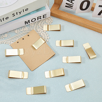 10Pcs Stainless Steel Money Clips AJEW-CP0008-90G-1