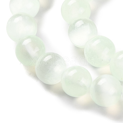 Natural Selenite Beads Strands G-C142-01A-06-1