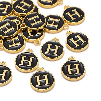Golden Plated Alloy Charms X-ENAM-S118-02H-1