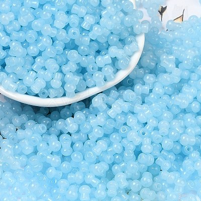 Transparent Colours Glass Seed Beads SEED-R001-01P-1