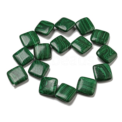 Synthetic Malachite Beads Strands G-B071-B01-01-1