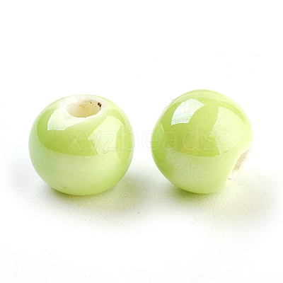 Glazed Porcelain Beads LS-PORC-D001-8mm-21-1