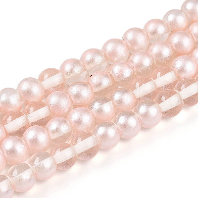 Baking Paint Transparent Glass Beads X1-DGLA-N011-6mm-03-1