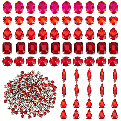 270Pcs 8 Styles Sew on Rhinestone RGLA-OC0001-48-1