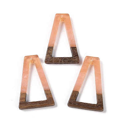Resin & Wood Pendants WOOD-F015-10B-1