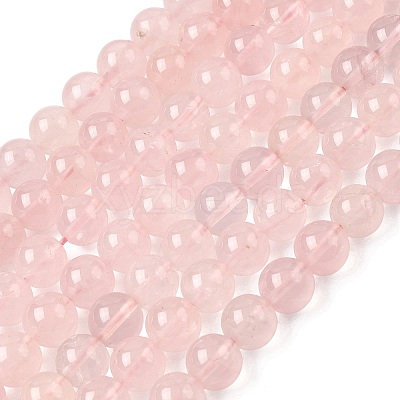 Natural Madagascar Rose Quartz Beads Strands G-B167-A03-10mm-1