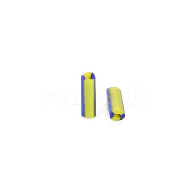 Opaque Colours Two Tone Seed Glass Bugle Beads SEED-T006-02B-03-1