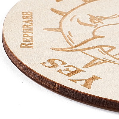 Wooden Carved Cup Mats LS-AJEW-P103-01E-1