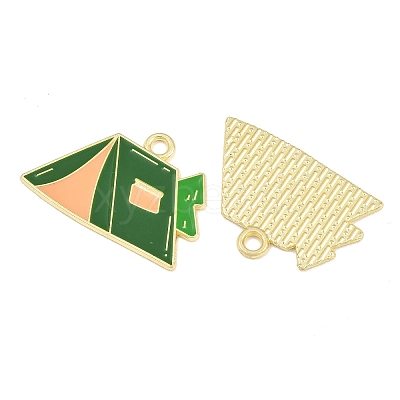 Alloy Enamel Pendants AL-CBA6AEB-12G-02-1