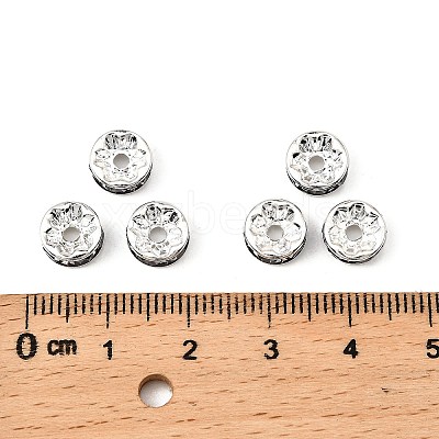 Brass Grade A Rhinestone Spacer Beads RB-A014-Z8mm-18S-1