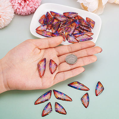 Transparent Resin Wing Pendants Set RESI-TAC0021-01D-1