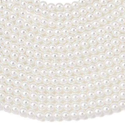Eco-Friendly Dyed Glass Pearl Round Beads Strands HY-A002-3mm-RB001-1