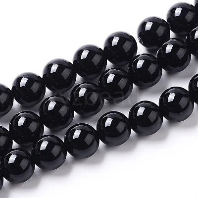 Natural Onyx Beads Strands G-I261-B02-8mm-1