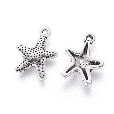 Tibetan Style Alloy Starfish/Sea Stars Pendants X-LF0463Y-NF-1