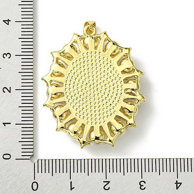 Eco-Friendly Brass Pendants KK-A204-02C-03G-1