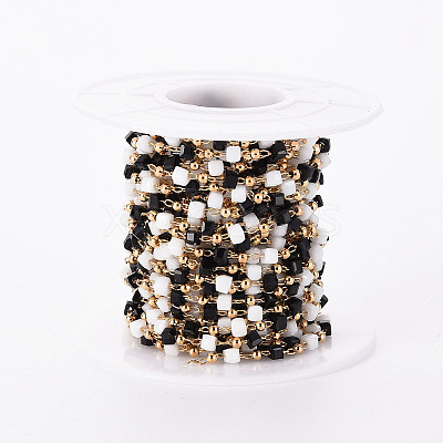 Handmade Acrylic Beaded Chains CHC-S012-001-A02-G-1