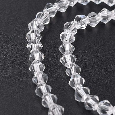 Imitate Austrian Crystal Bicone Glass Beads Strands X-GLAA-F029-4x4mm-13-1