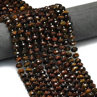 Dyed Natural Tiger Eye Beads Strands G-P573-A37-01-1