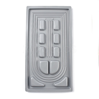 Plastic Necklace Design Board with Flocking TOOL-H001-1-1