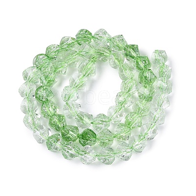 Crackle Transparent Glass Beads Strands GLAA-N068-02A-05-1