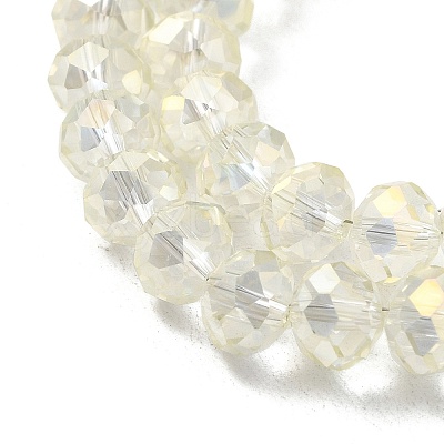 Electroplate Glass Beads Strands LS-EGLA-D020-8x5mm-70-1