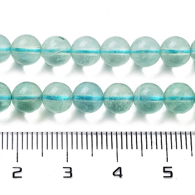 Natural Blue Fluorite Beads Strands G-E112-6mm-2-1