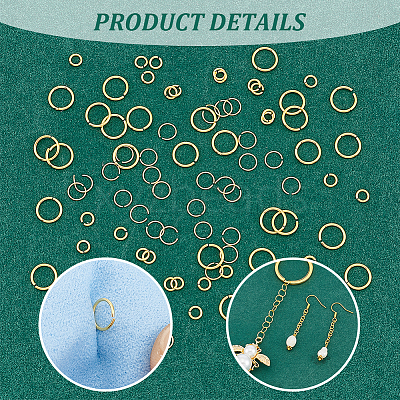 3 Styles 925 Sterling Silver Open Jump Rings STER-UN0001-22A-1