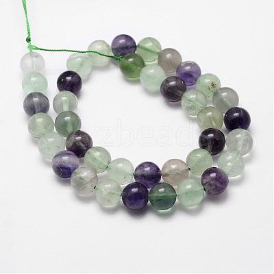 Natural Fluorite Bead Strands G-D840-56-6mm-AB-1