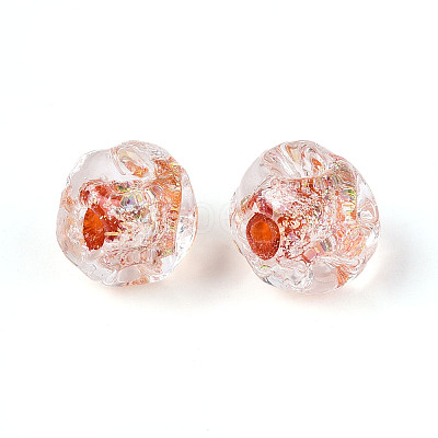 Handmade Foil Lampwork Beads FOIL-T007-01D-1