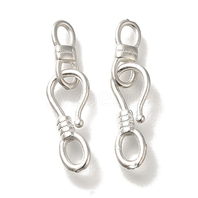 Brass S-Hook Clasps KK-H502-09S-1