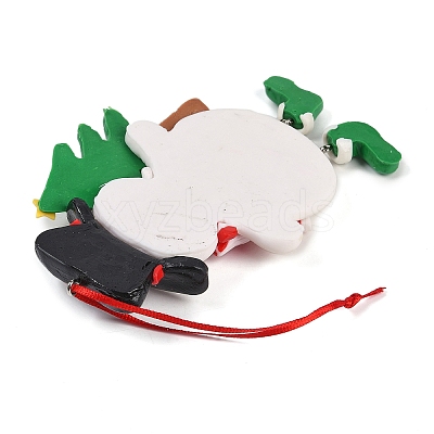 Christmas PVC Pendant Decorations HJEW-S003-03E-1